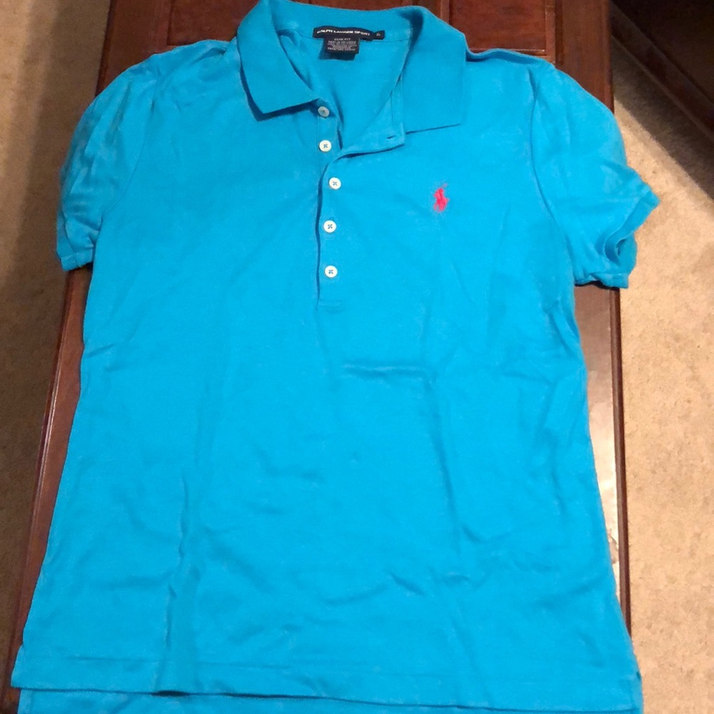 Bright Blue Slim Fit Polo